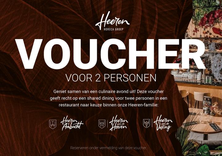 Shared dining voor 2 personen