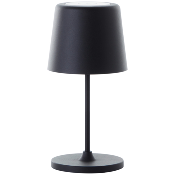 Tafellamp Kaami draagbaar LED 2W voor buiten met USB oplaadbare accu, zwart