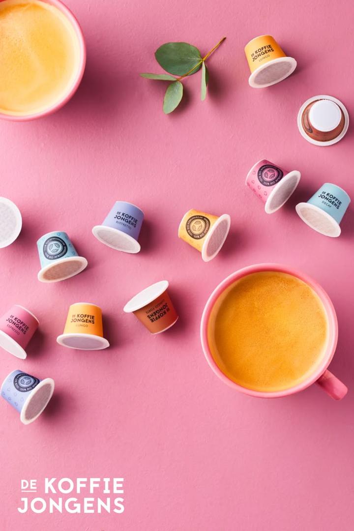Biologisch afbreekbare koffiecups 
