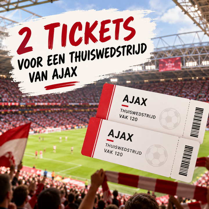 2 tickets voor een thuiswedstrijd van Ajax 