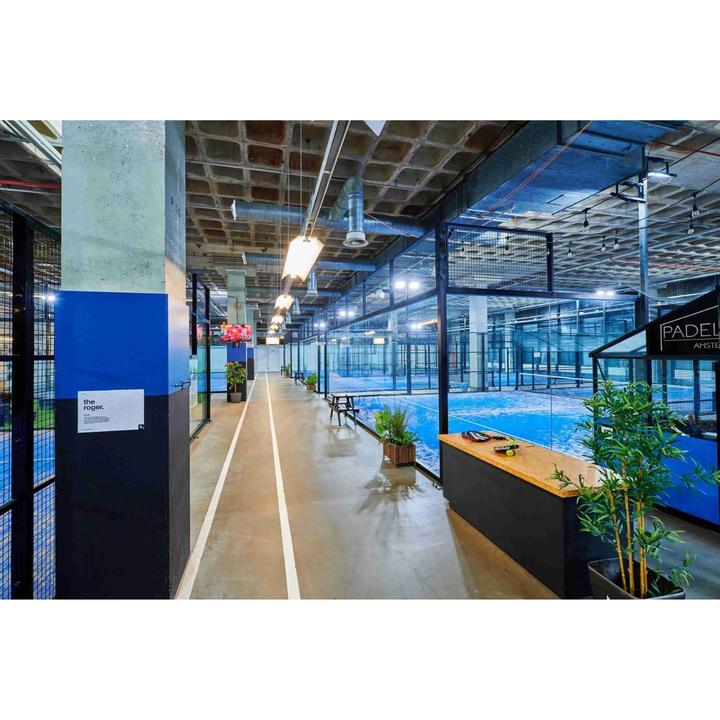 Gratis banen bij B. Amsterdam padel (2x piekuur)