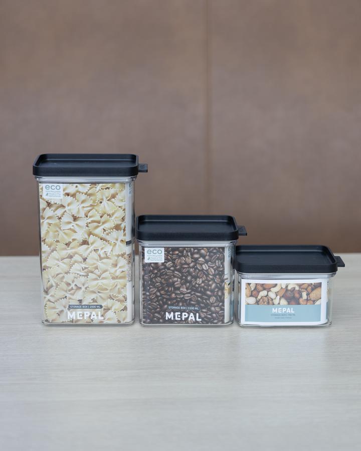 Mepal set bewaardozen zwart