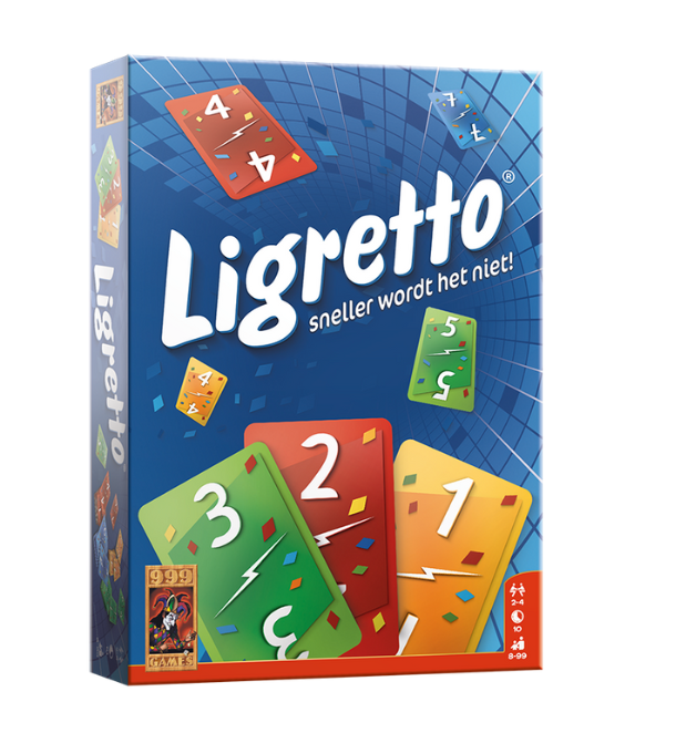 Ligretto blauw - kaartspel
