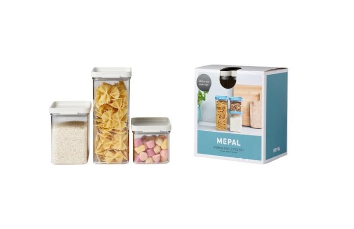 Mepal Omnia 3-delige bewaardozenset Nodric white