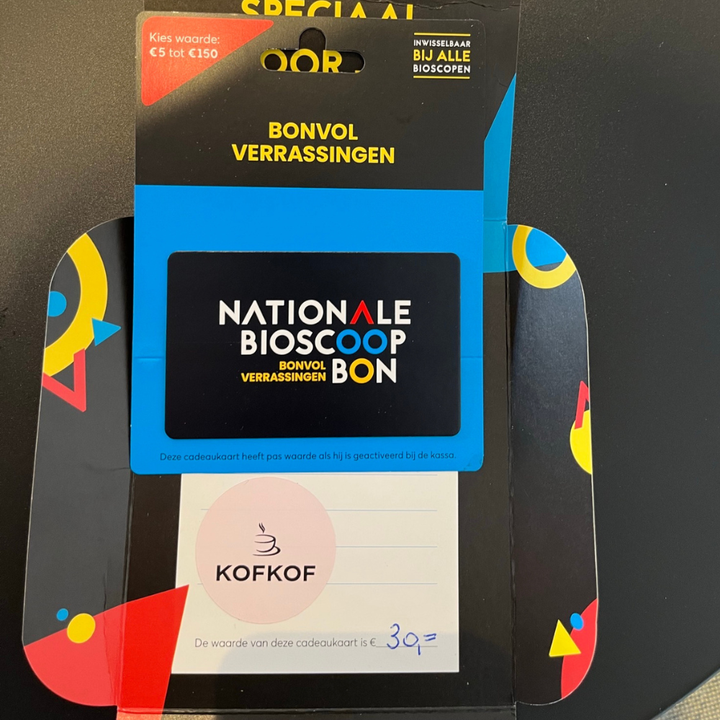 Bioscoopbon van Kofkof