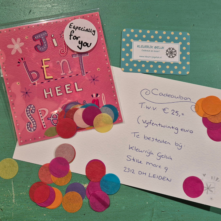 Cadeaubon Kleurrijk Geluk