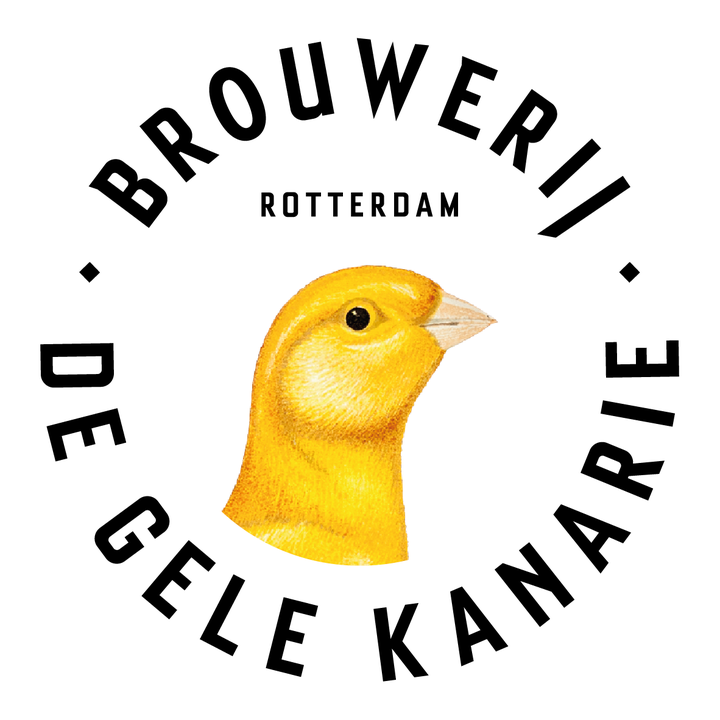 Een speciaalbierpakket met Gele Kanarie Hoppie Blond flesjes en glazen van Brouwerij De Gele Kanarie