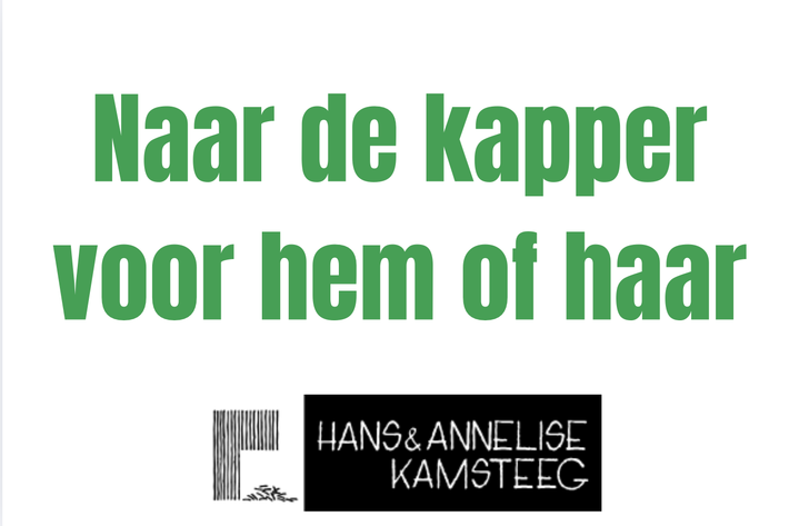 Naar de kapper voor hem of haar