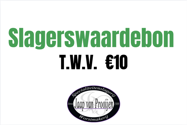 Slagerswaardebon