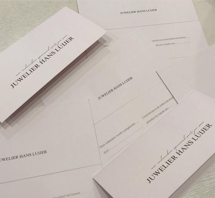 Cadeaucheque voor Juwelier Hans Luijer