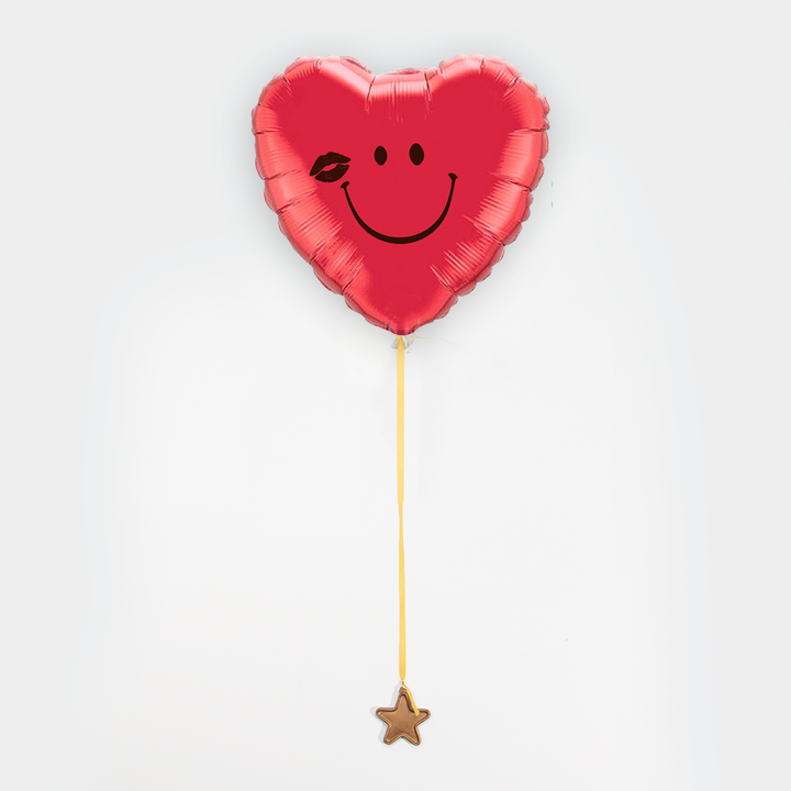 Een hartvormige ballon