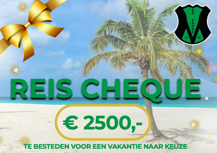 Waardecheque voor een reis naar keuze